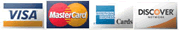 We accept Select, Visa, Mastercard, American Express and Discover.